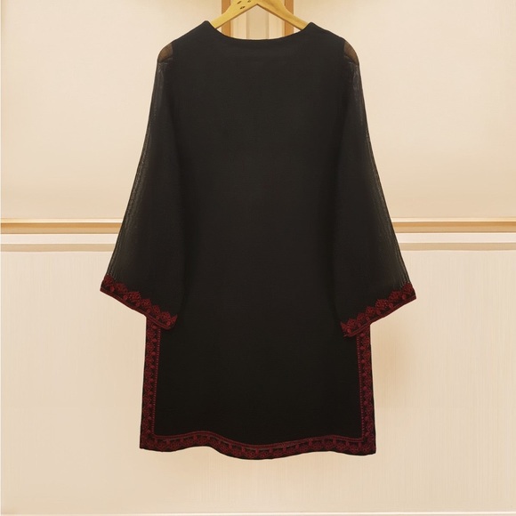 Original Agha Noor 3 PIECE - PURE COTTON NET EMBROIDERED SUIT - Picture 6 of 9